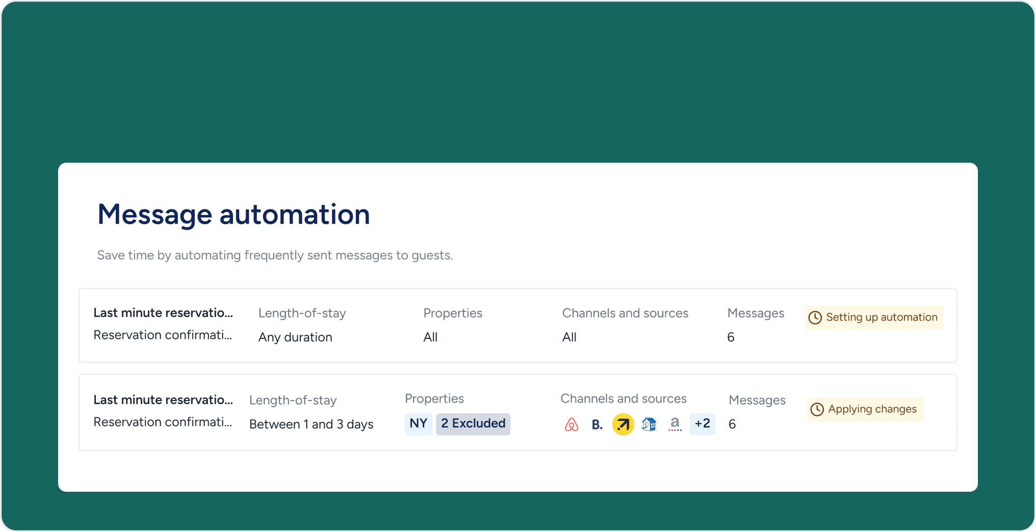 Automatisieren Sie die Ankunft der Gäste