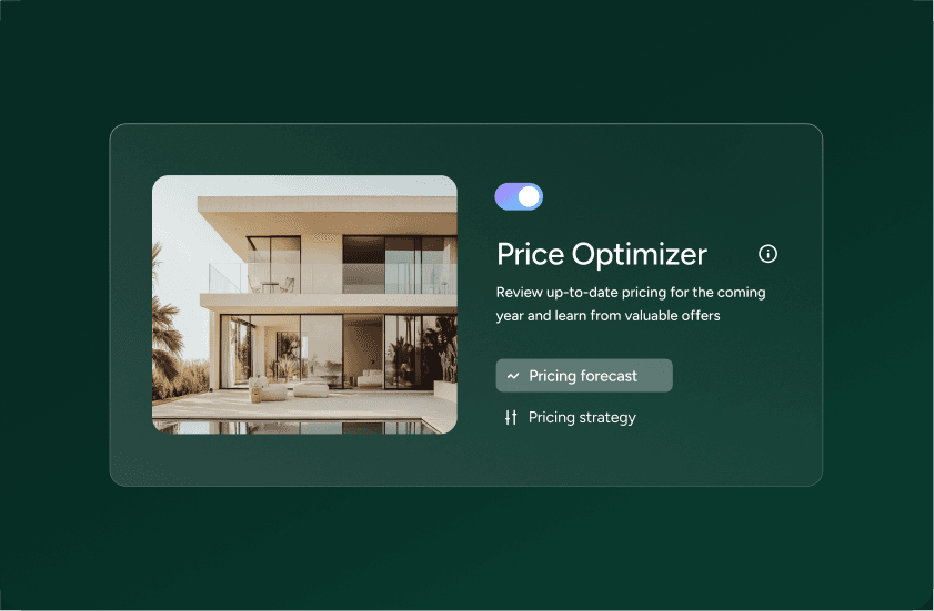 A view of the Guesty PriceOptimizer, a tool to maximize revenue during event season